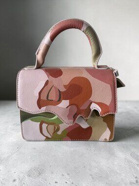 KID SUPER The Kissing Bag Mini Satchel Handbag